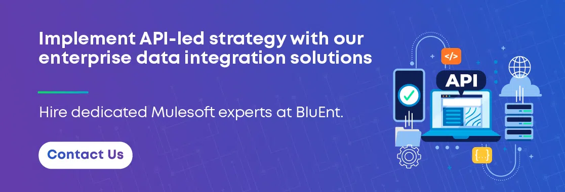 Contact us for Mulesoft API-led connectivity and management services