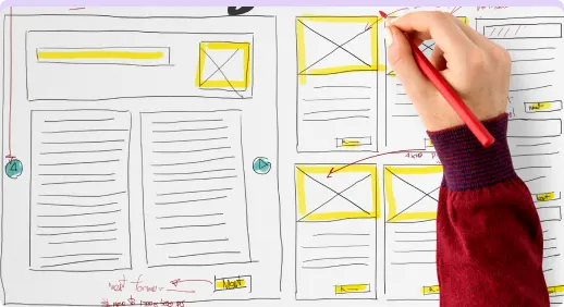 Structured, modern UI design